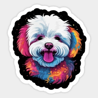 Bichon Frise Smiling Sticker